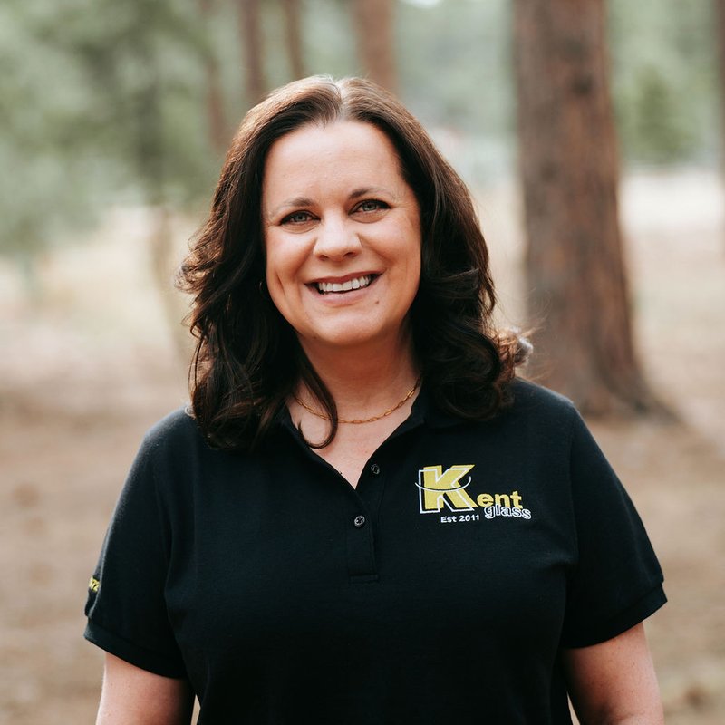 Erin Kent, owner of Kent Glass