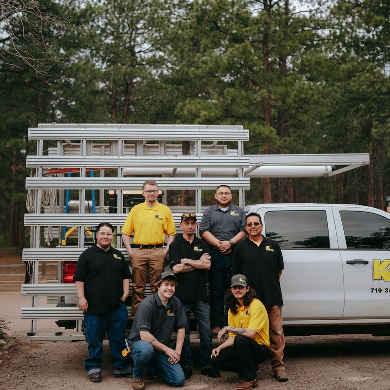 The Kent Glass installing team on a Colorado Springs jobsite